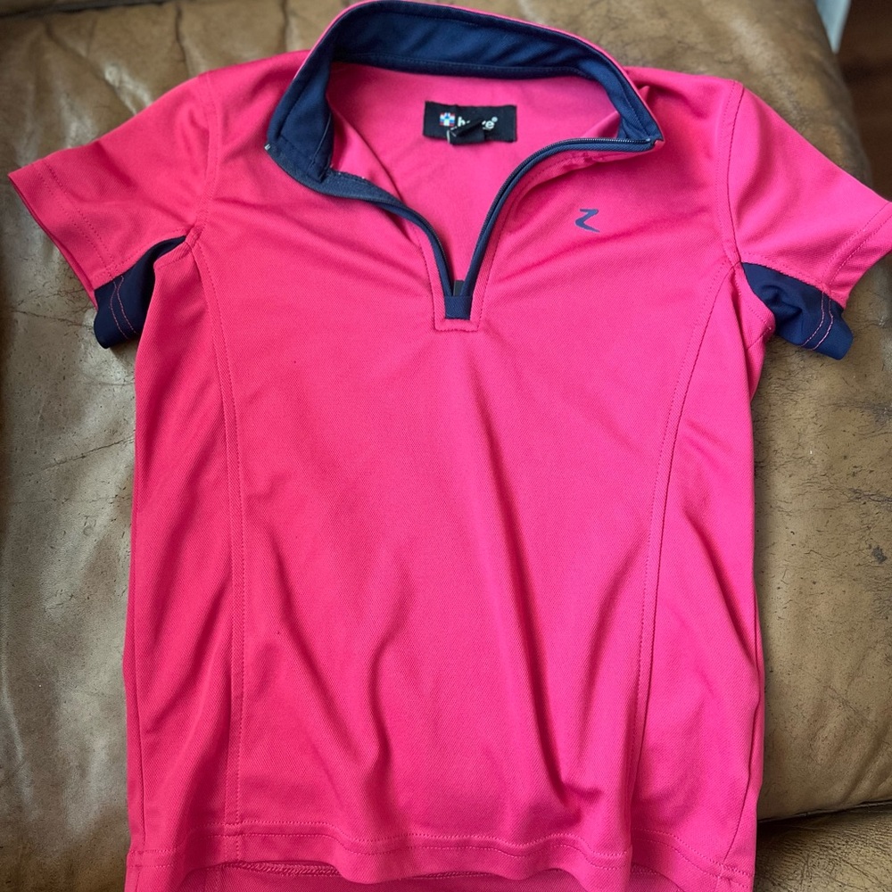 Kids Equine Pink Polo Shirt